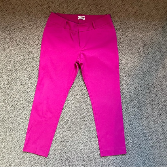 Merona Pants - Merona Magenta Pink Ankle Length Capris Sz 12